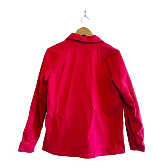 Light Weight Raspberry Red Denim Jacket - Picture 2 of 2